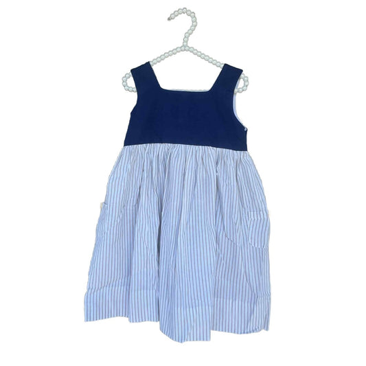 NAVY-TAN DRESS