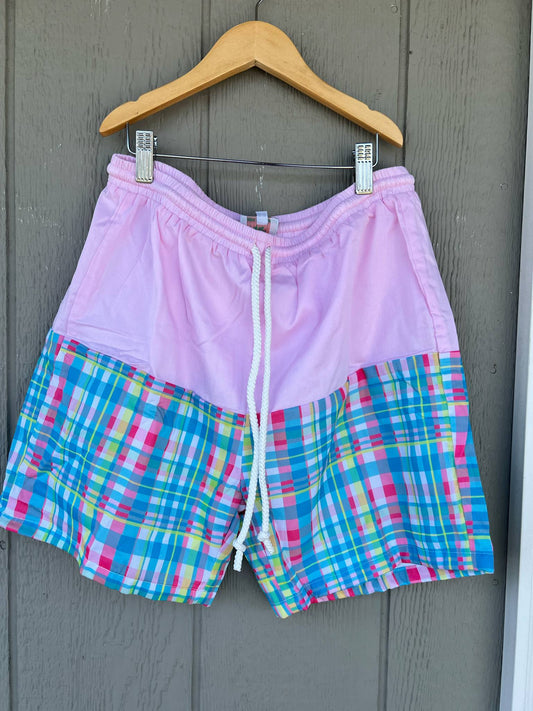 Dad Plaid Trunks