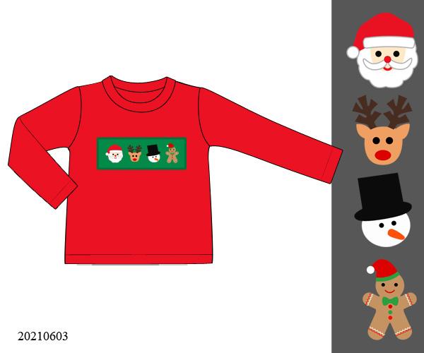 PO 108: CHRISTMAS TRIO SMOCKED SHIRT