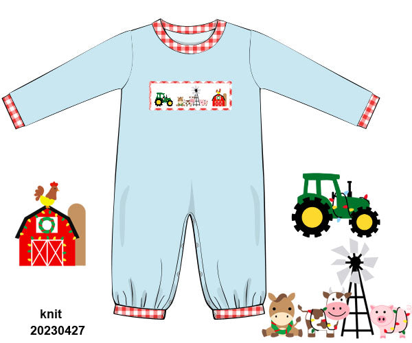 PO 108: CHRISTMAS FARM ROMPER