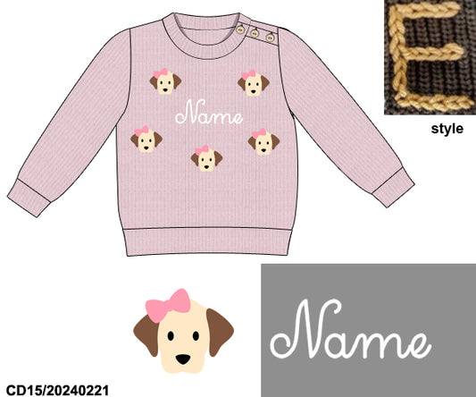 PINK PUPPY "MAMAS GIRL" SWEATER (ETA LATE DEC)