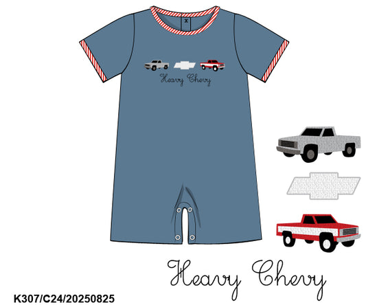 FRENCH KNOT CHEVY ROMPER (MAY ETA)