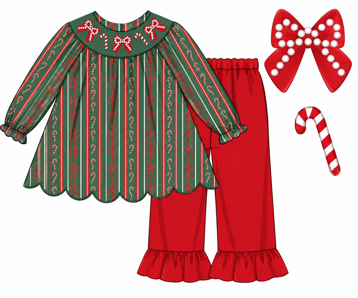 CHRISTMAS PEARL PANTS SET (ETA NOV)