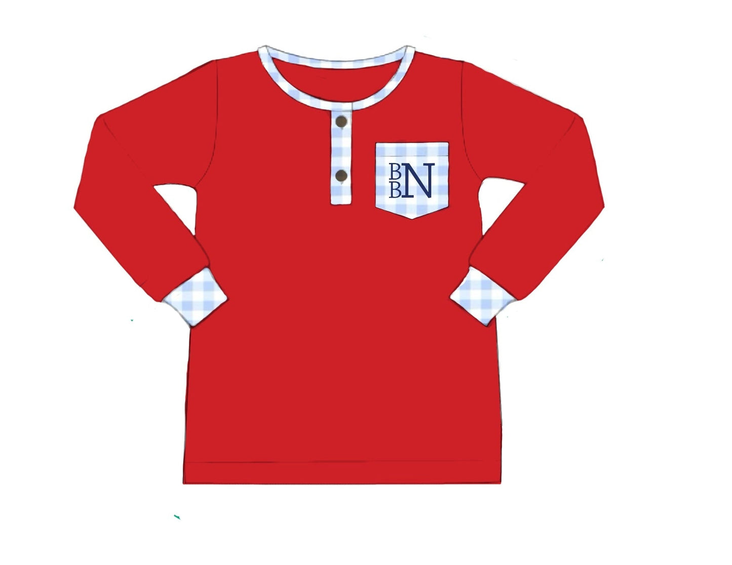 PO 108.5 Boys Mix & Match - Red & Blue Shirt