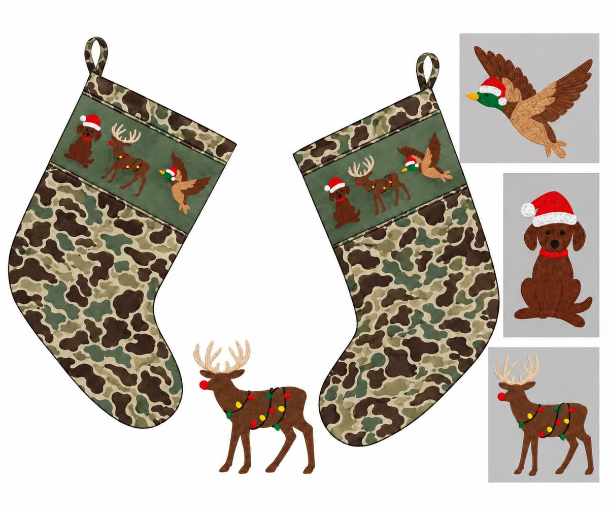 OLD CAMO HUNTING STOCKING (ETA NOV)