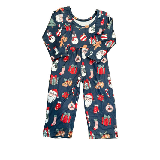 GIRLS CHRISTMAS PRINT ROMPER