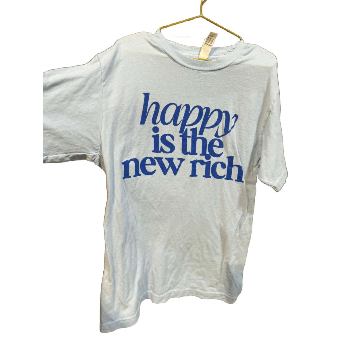 ADULT SMALL HAPPY IS NEW RICH SHIRT