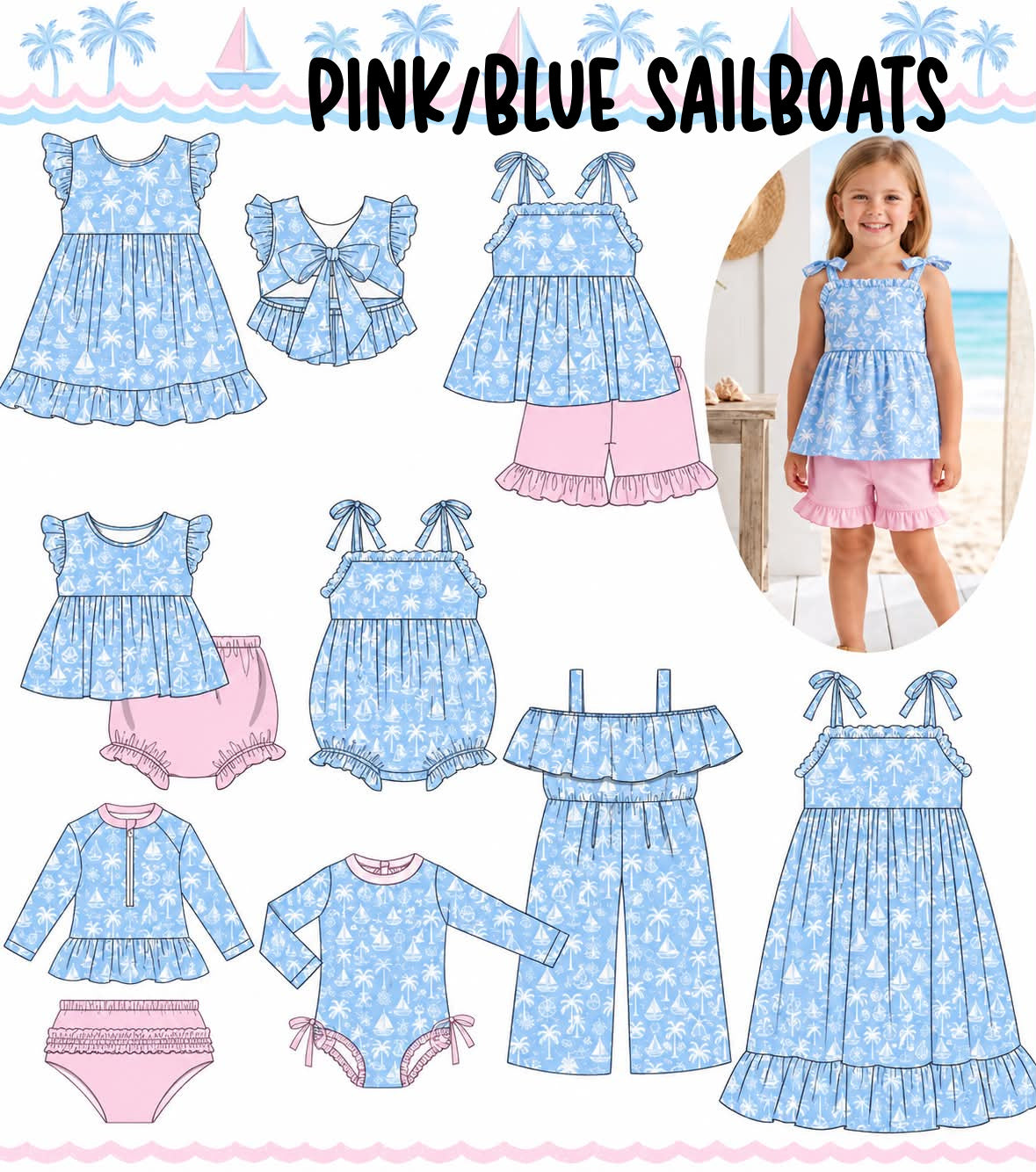 PINK/BLUE SAILBOATS-ETA APRIL