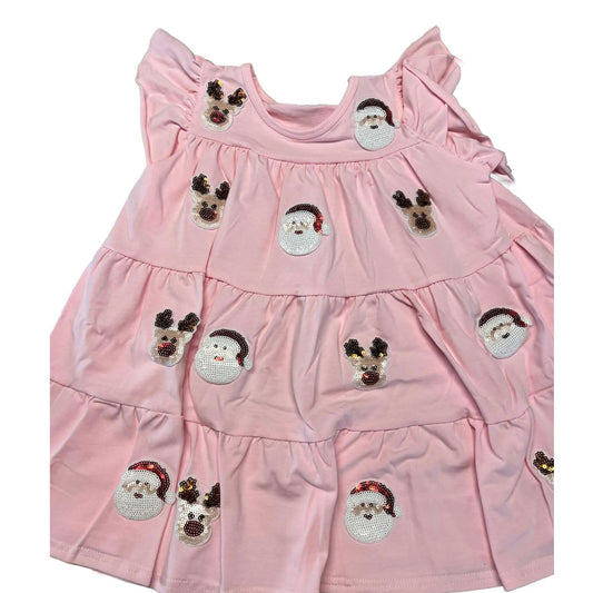 2T SANTA SEQUIN DRESS