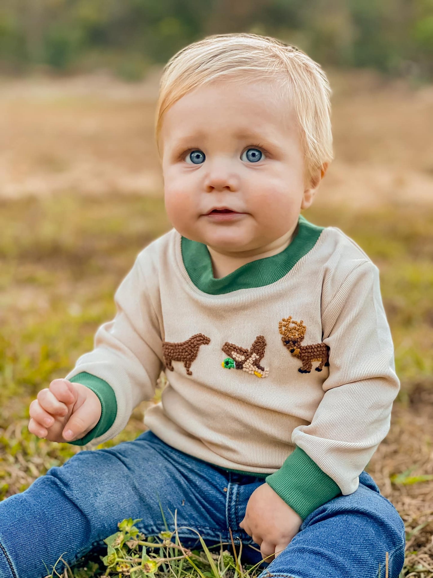 HUNTING FRENCH KNOT SWEATER