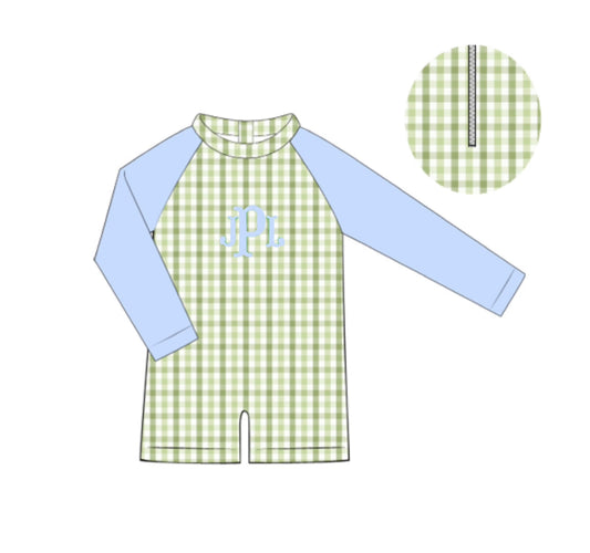 PO 103.5 Marley Floral & Gingham Boy 1pc.