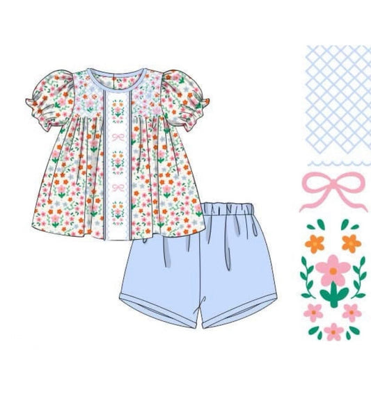 PO 103.5 For the Girls - Flowers of Fun Short Set