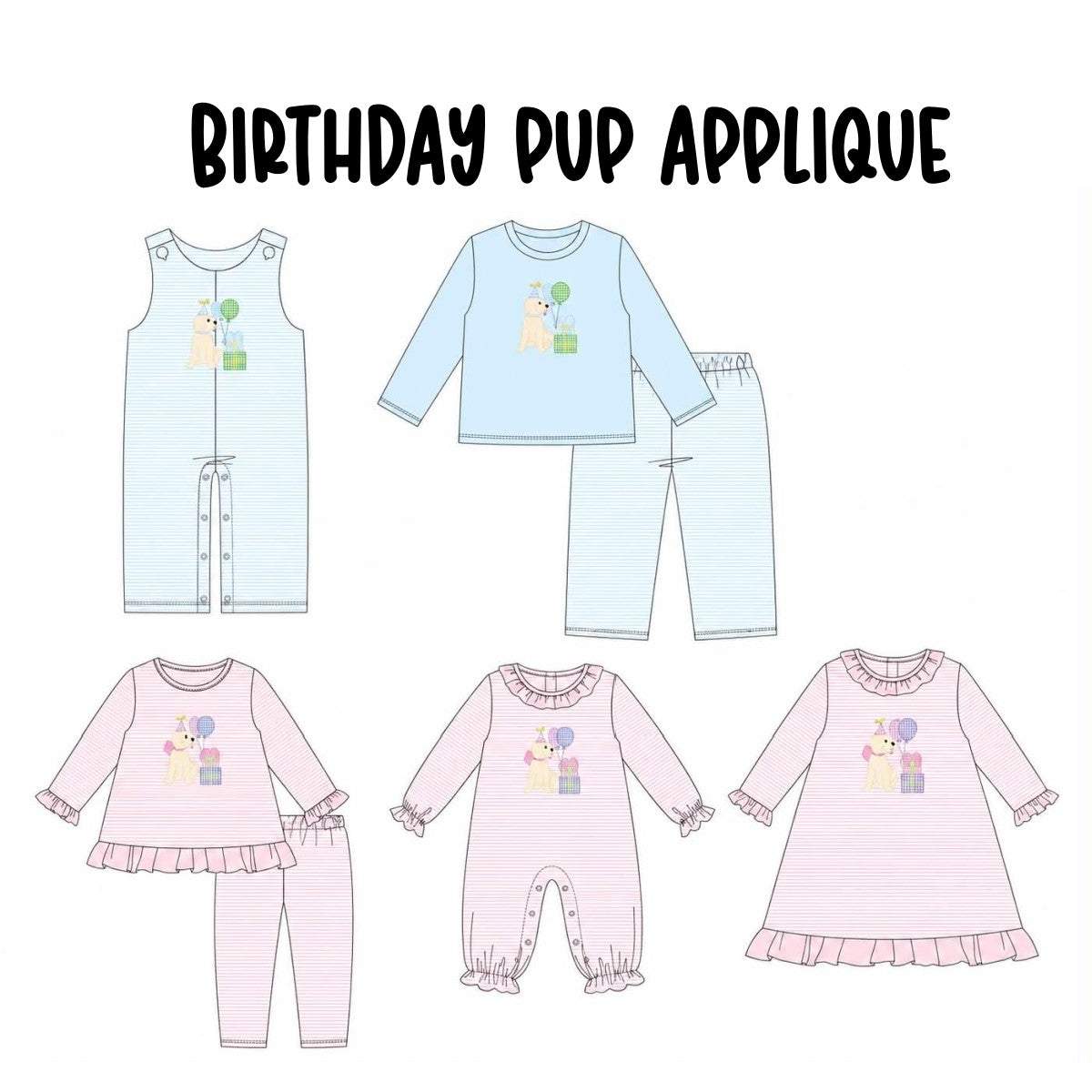 BIRTHDAY PUP APPLIQUE (ETA LATE DEC)