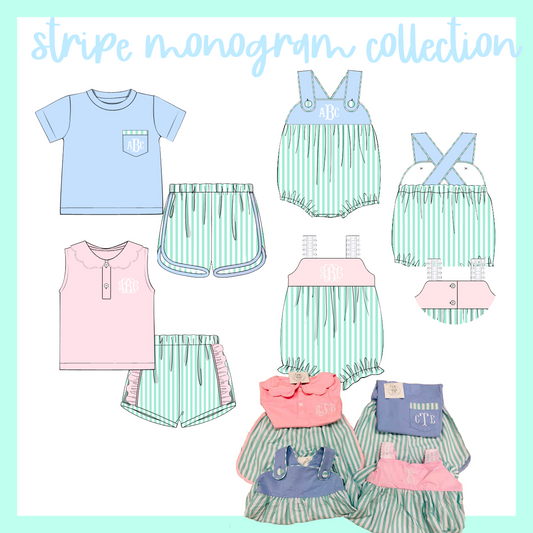 PO 105 STRIPE MONOGRAM COLLECTION