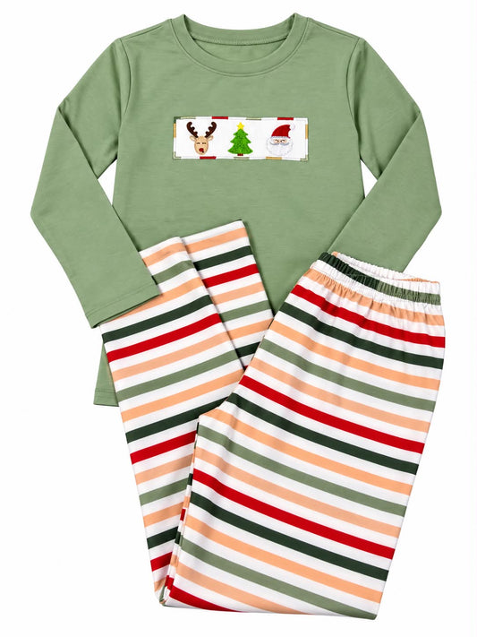 8T CHRISTMAS PANTS SET