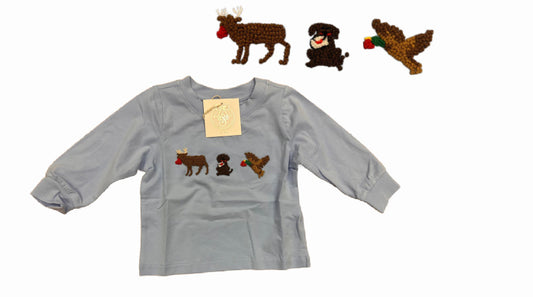 12M HUNTING FOR LOVE FRENCH KNOT SHIRT