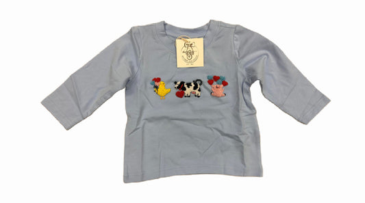 12M FARMING FOR LOVE FRENCH KNOT SHIRT