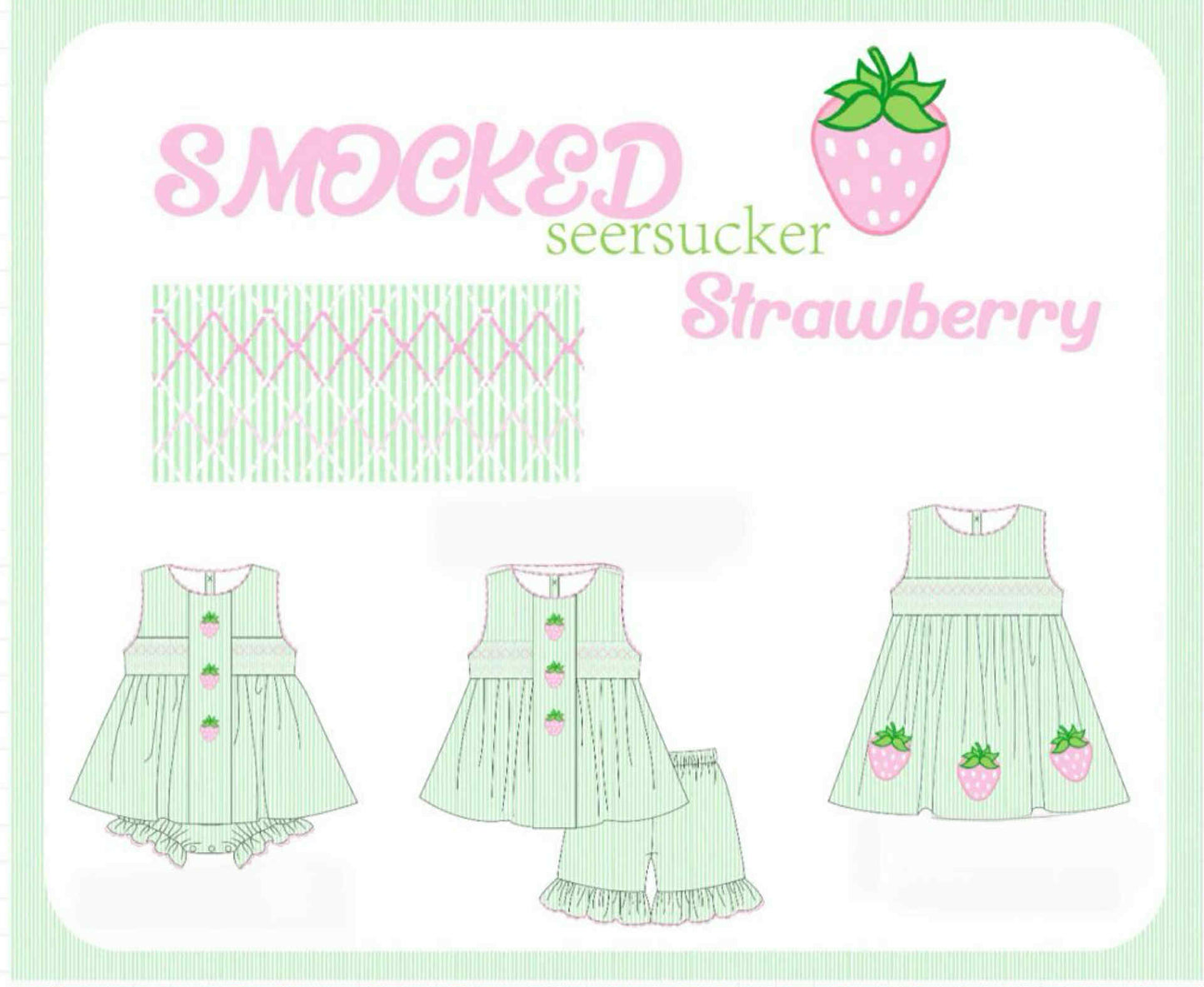 SEERSUCKER STRAWBERRY COLLECTION (ETA APRIL)