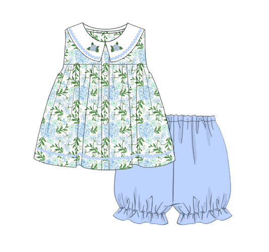 PO 103.5 Hallie's Hydrangea Girl Short Set