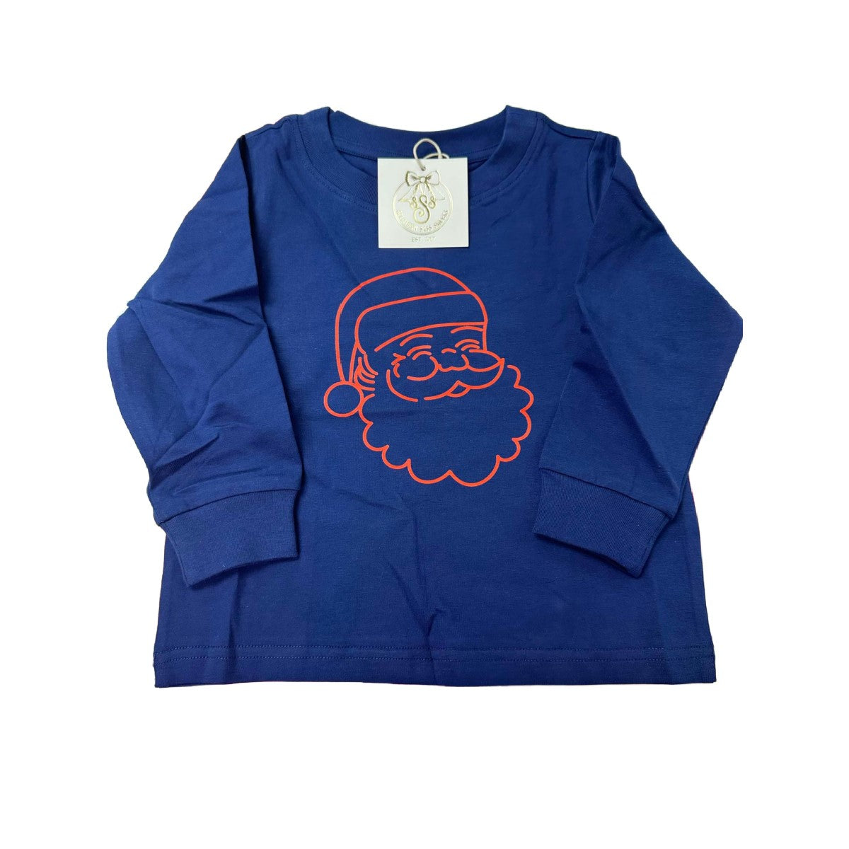 SANTA PRINT FACE SHIRT