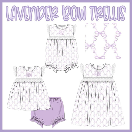 SGS LAVENDER BOW TRELLIS COLLECTION - ETA LATE JUNE