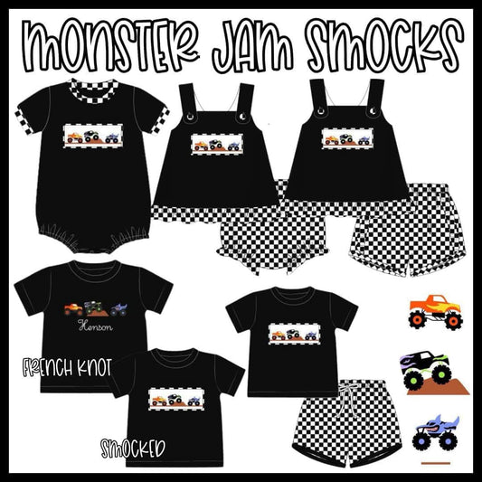 SGS MONSTER JAM SMOCKS COLLECTION - ETA LATE JUNE