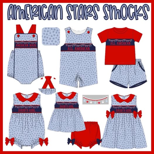 SGS AMERICAN STARS SMOCKS COLLECTION - ETA LATE JUNE