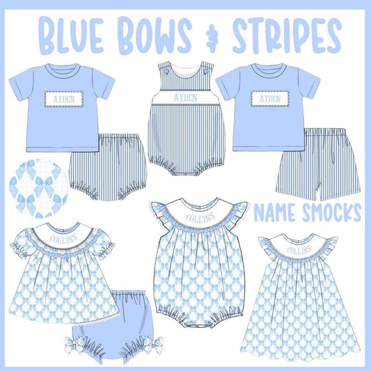 SGS BLUE BOWS & STRIPES COLLECTION - ETA LATE JUNE