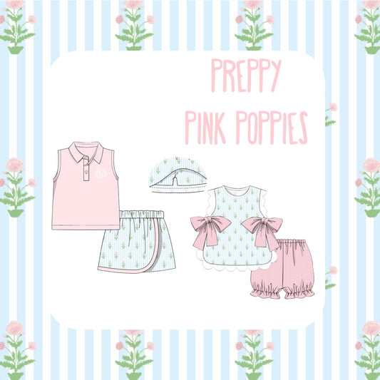 PO99: PREPPY PINK POPPIES (COLLECTION)