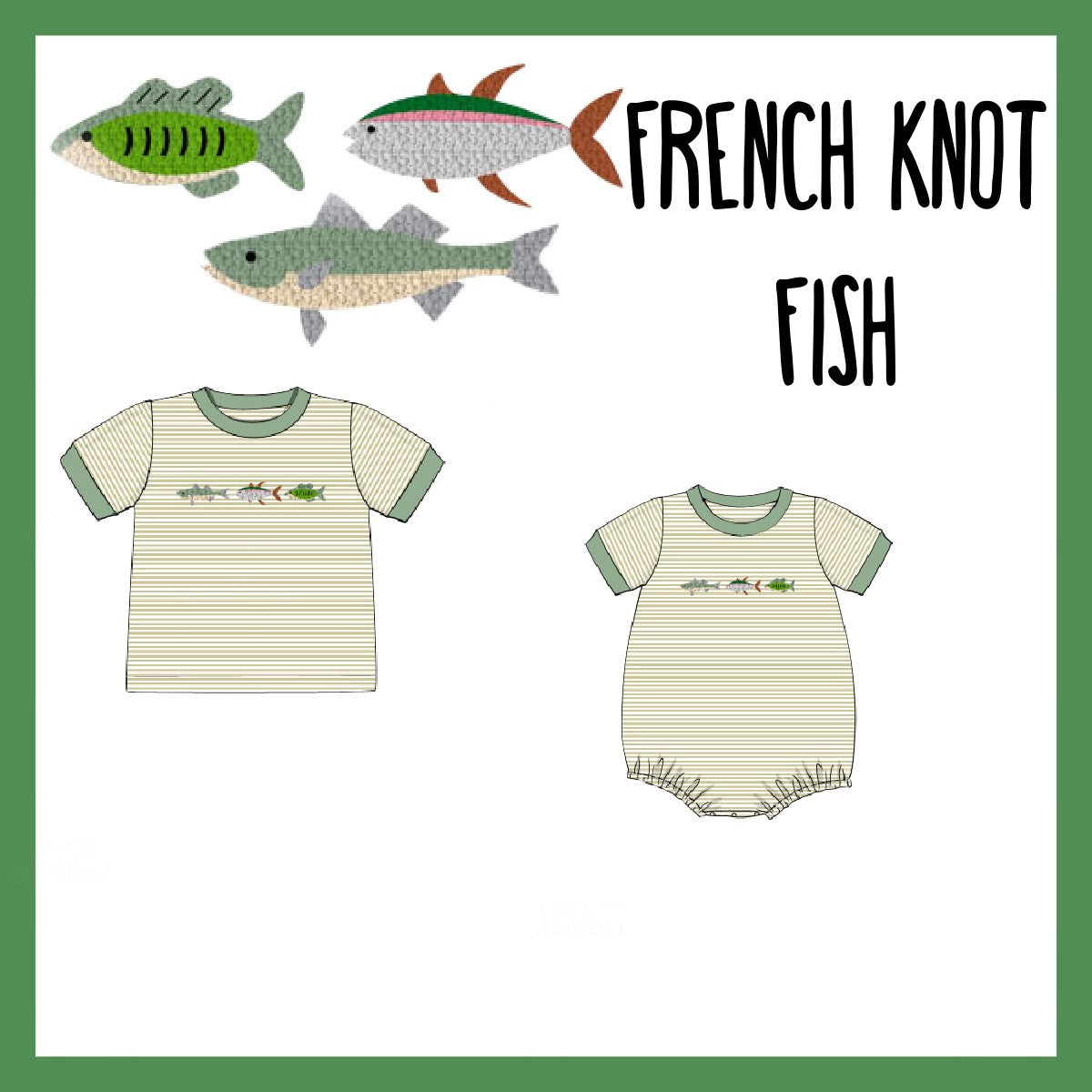 PO99: FRENCH KNOT FISH COLLECTION