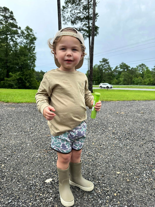 DUCK CAMO KNIT SHORTS