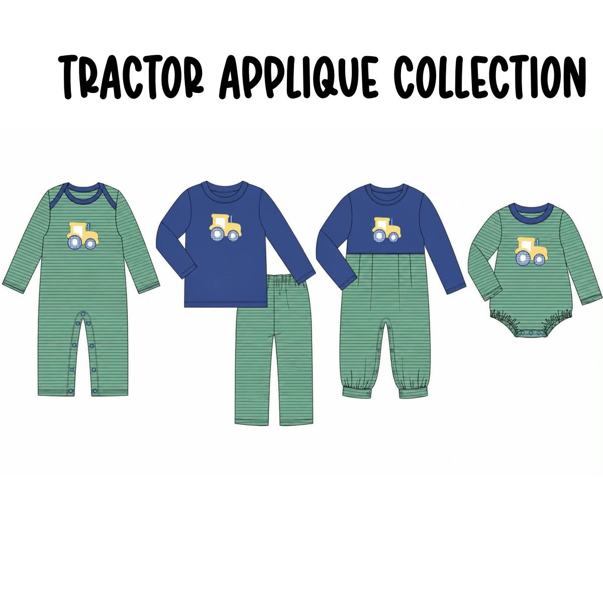 TRACTOR APPLIQUE COLLECTION (ETA LATE DEC)