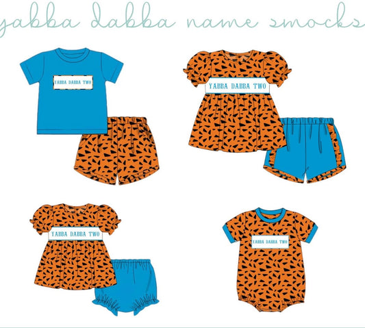 PO 98.5 Yabba Dabba Name Smocks