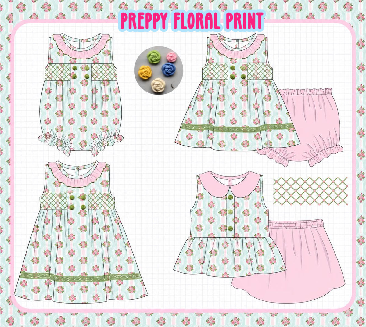 PREPPY FLORAL PRINT-ETA MARCH
