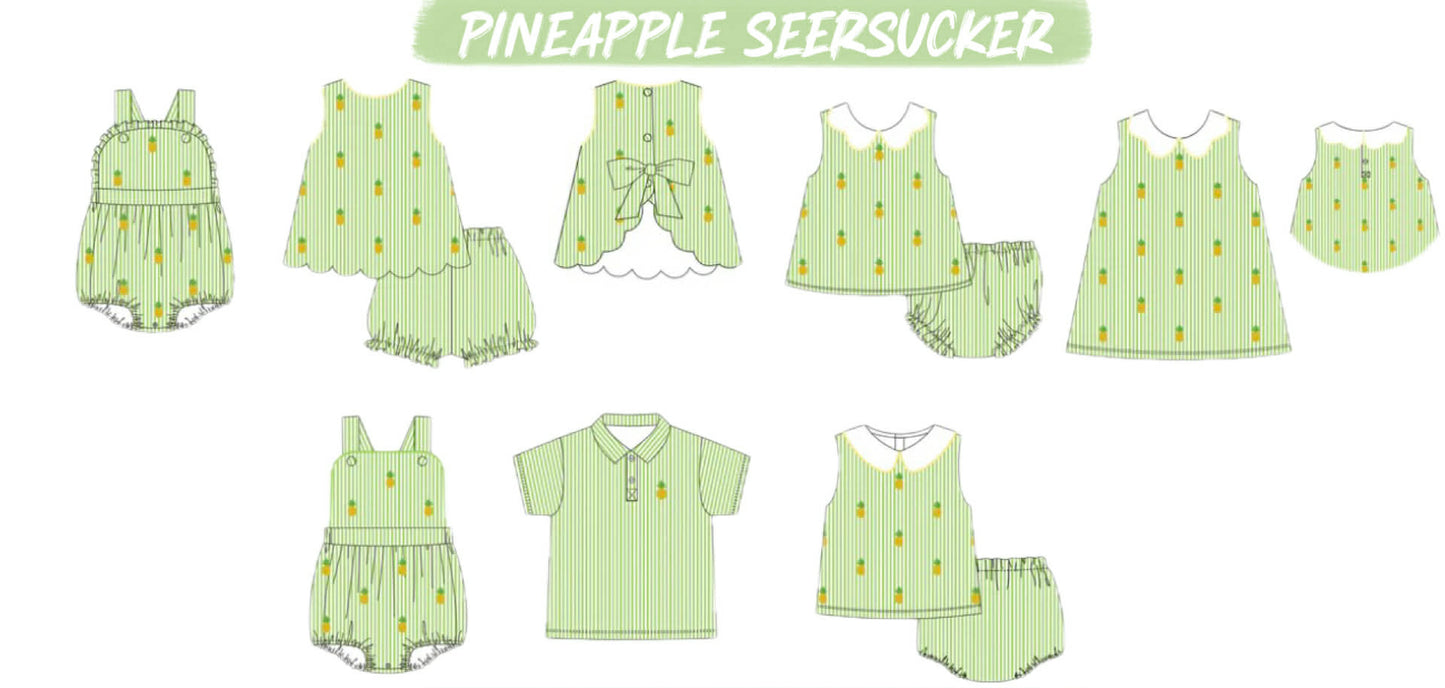 PINEAPPLE SEERSUCKER COLLECTION - ETA LATE APRIL