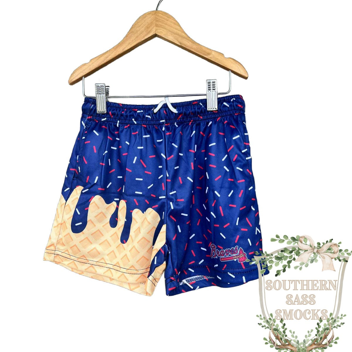 4/5Y BRAVES DRIP SHORTS