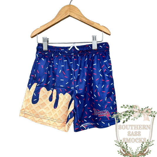 BRAVES DRIP SHORTS