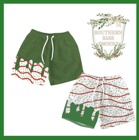 WS CHRSITMAS DRIP SHORTS