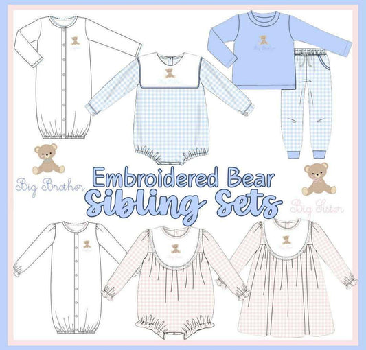 SGS: EMBROIDERED BEAR SIBLING COLLECTION