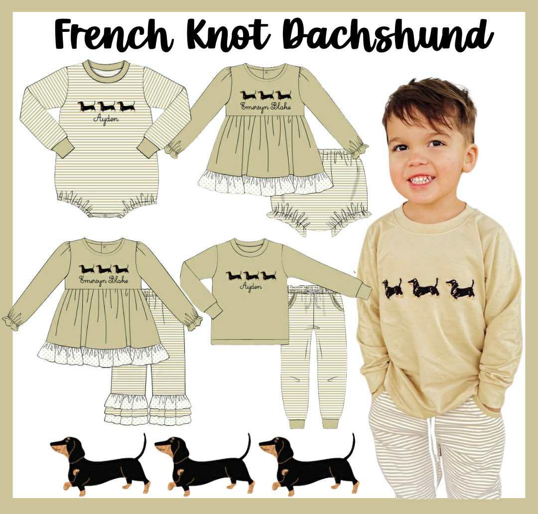 SGS: FRENCH KNOT DACHSHUND COLLECTION