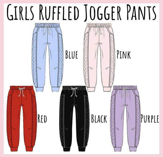 SGS: GIRL RUFFLE JOGGER PANTS COLLECTION