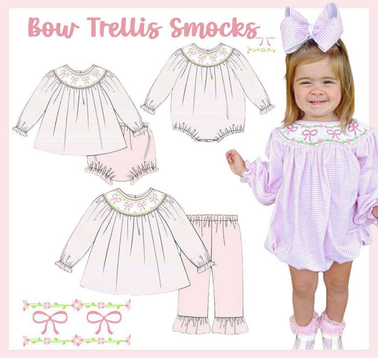 SGS: BOW TRELLIS SMOCK COLLECTION
