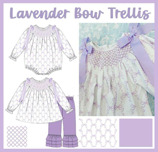 SGS: LAVENDER BOW TRELLIS COLLECTION