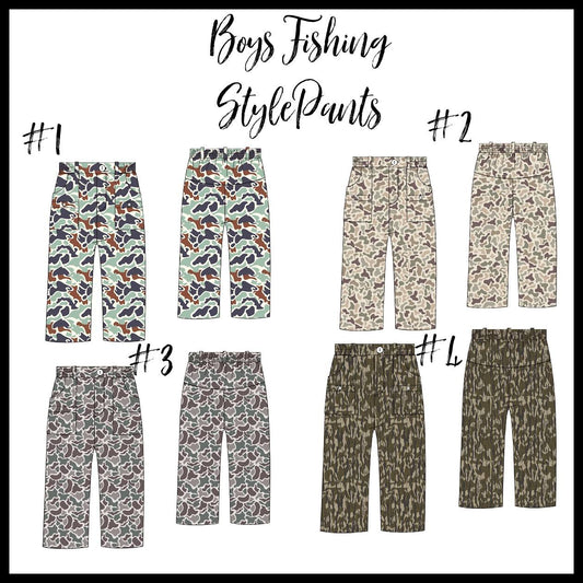 WS: CAMO FISHING STYLE LONG PANTS