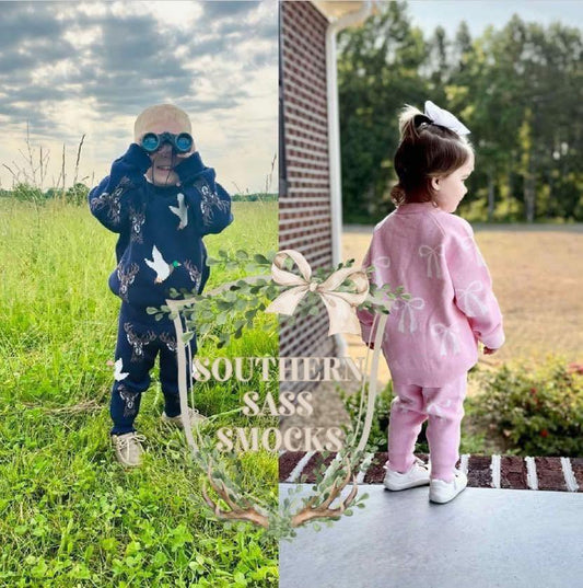 WS: HUNTING, BOW SWEATER SETS