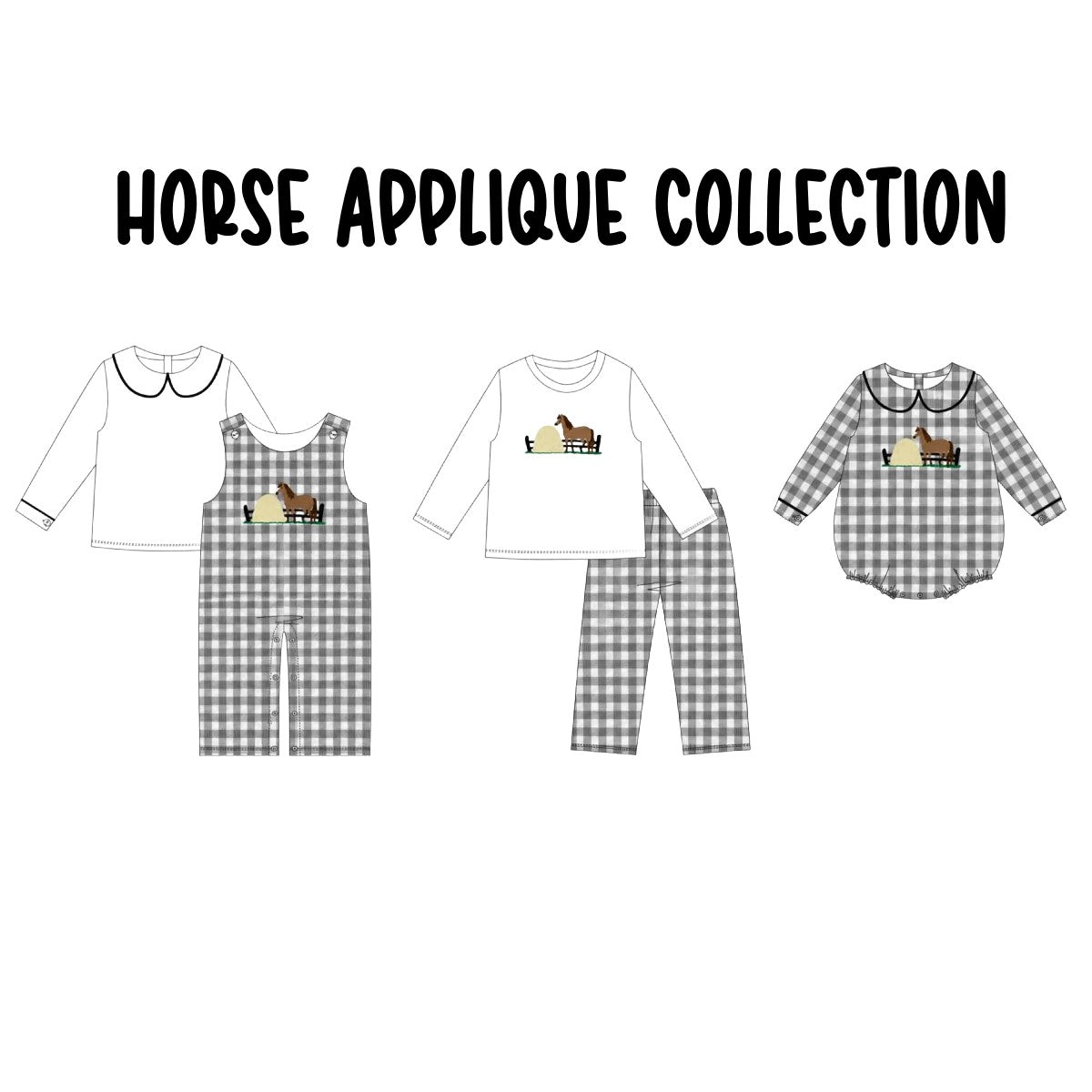 HORSE APPLIQUE COLLECTION (ETA LATE DEC)