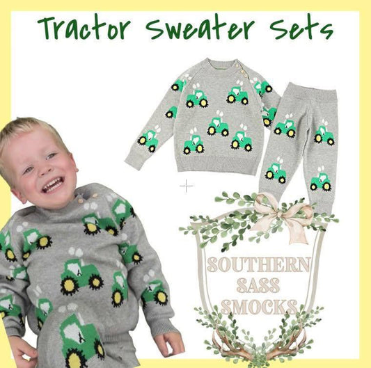 TRACTOR SWEATER SET