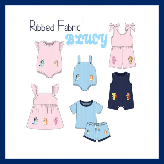 RIBBED FABRIC BLUEY - ETA MARCH