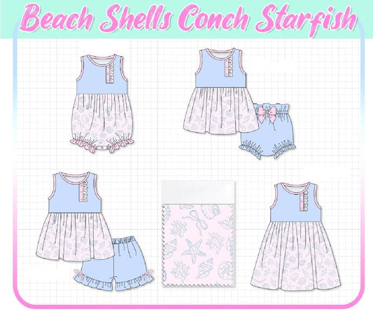 BEACH SHELLS CONCH STARFISH - ETA MARCH