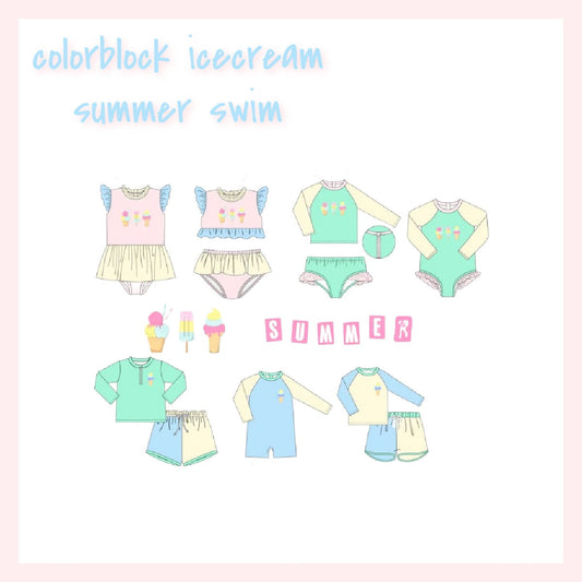 COLORBLOCK ICE CREAM SUMMER SWIM - ETA MARCH